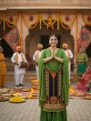 Blue Suit With Green Lehnga