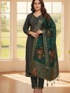 Grey Suit With Green Dupata