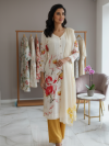 Off White Suit With Plazzo set