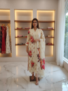 Off White Suit With Plazzo Set