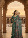 Dark Green Sharara suit