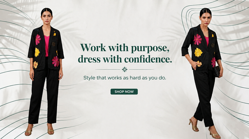 Best Summer Office Wear Co-ord Set in Chandigarh, India by Aryans Design Den (ADD)