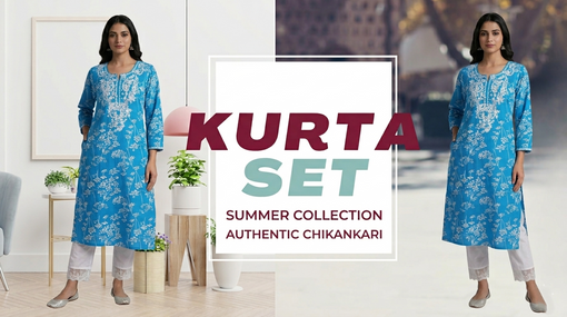Best Summer Chikankari Kurta sets in Chandigarh, India By Aryans Design Den (ADD)