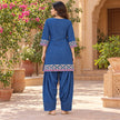 Denim Rugged Farshi Salwar Cord Set