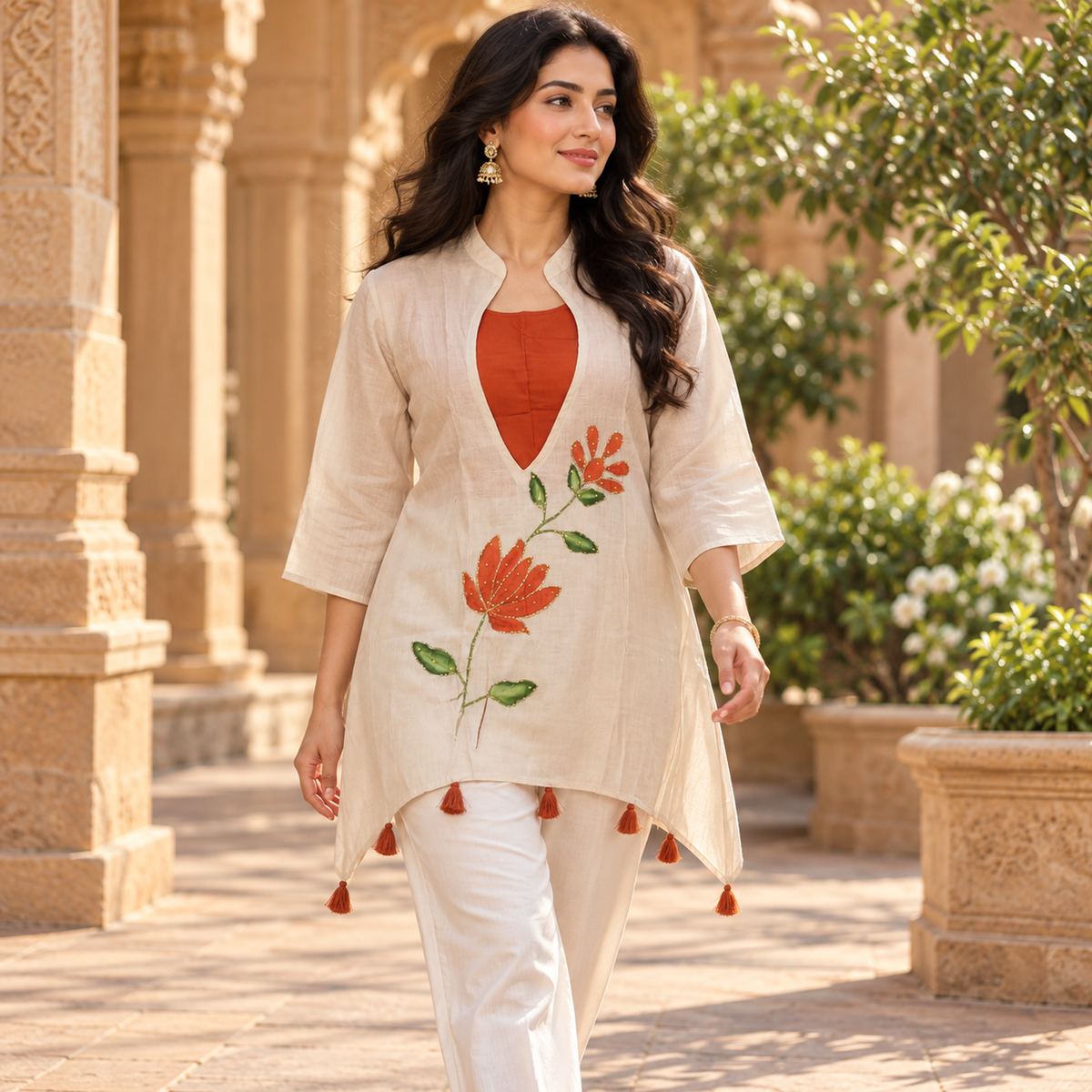Peach -Orange C-Cut Cord Set