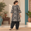 Black Floral Farshi Cord Set