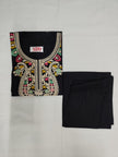 Black Embroidery Kurta Set