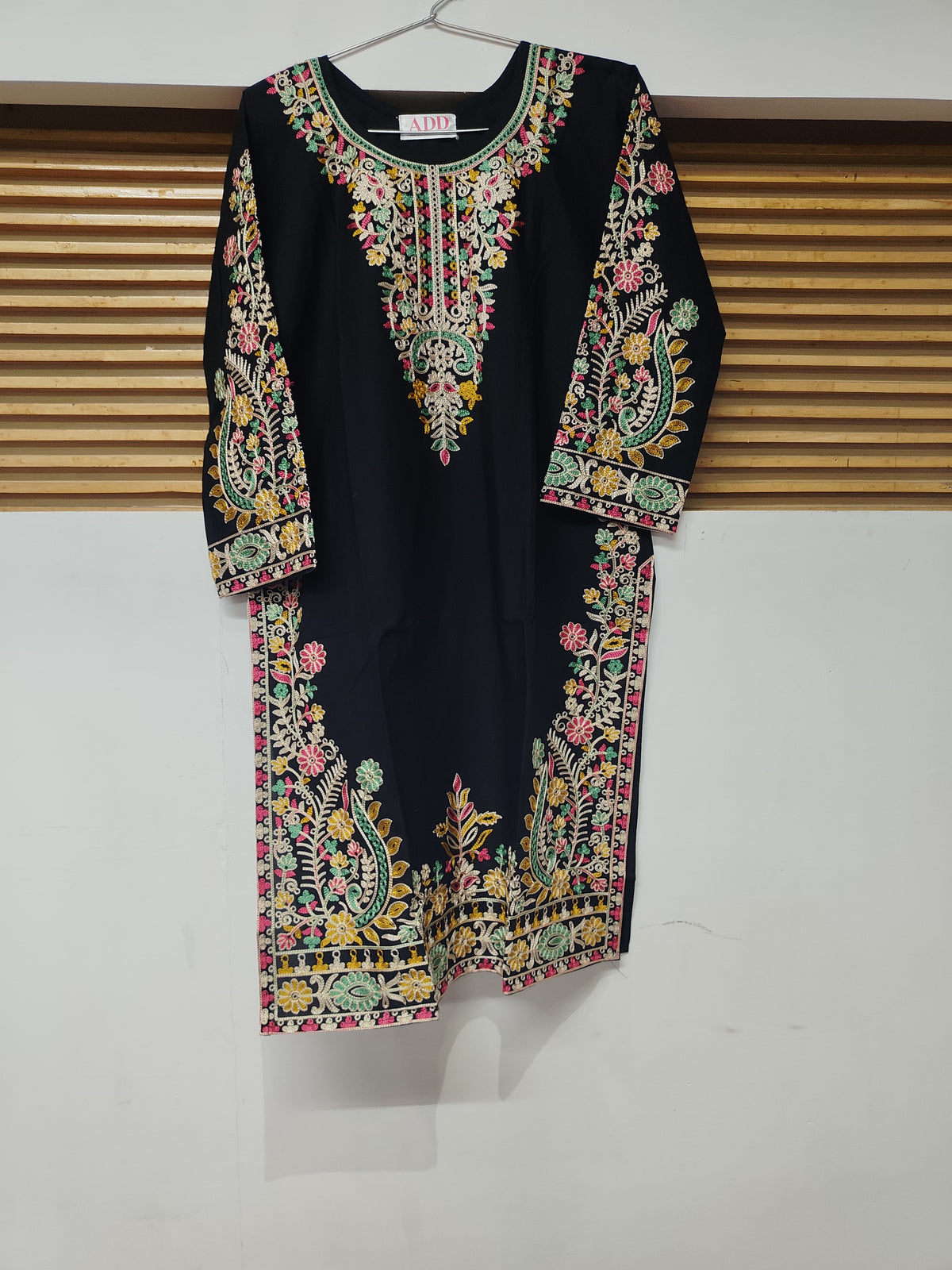 Black Embroidery Kurta Set