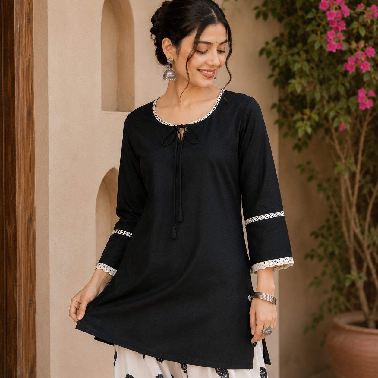 Black Farshi Cord Set