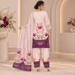 Blush Pink Satin Farshi Set with Dupatta
