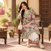 Floral Green-Cream Woolen Farshi Salwar