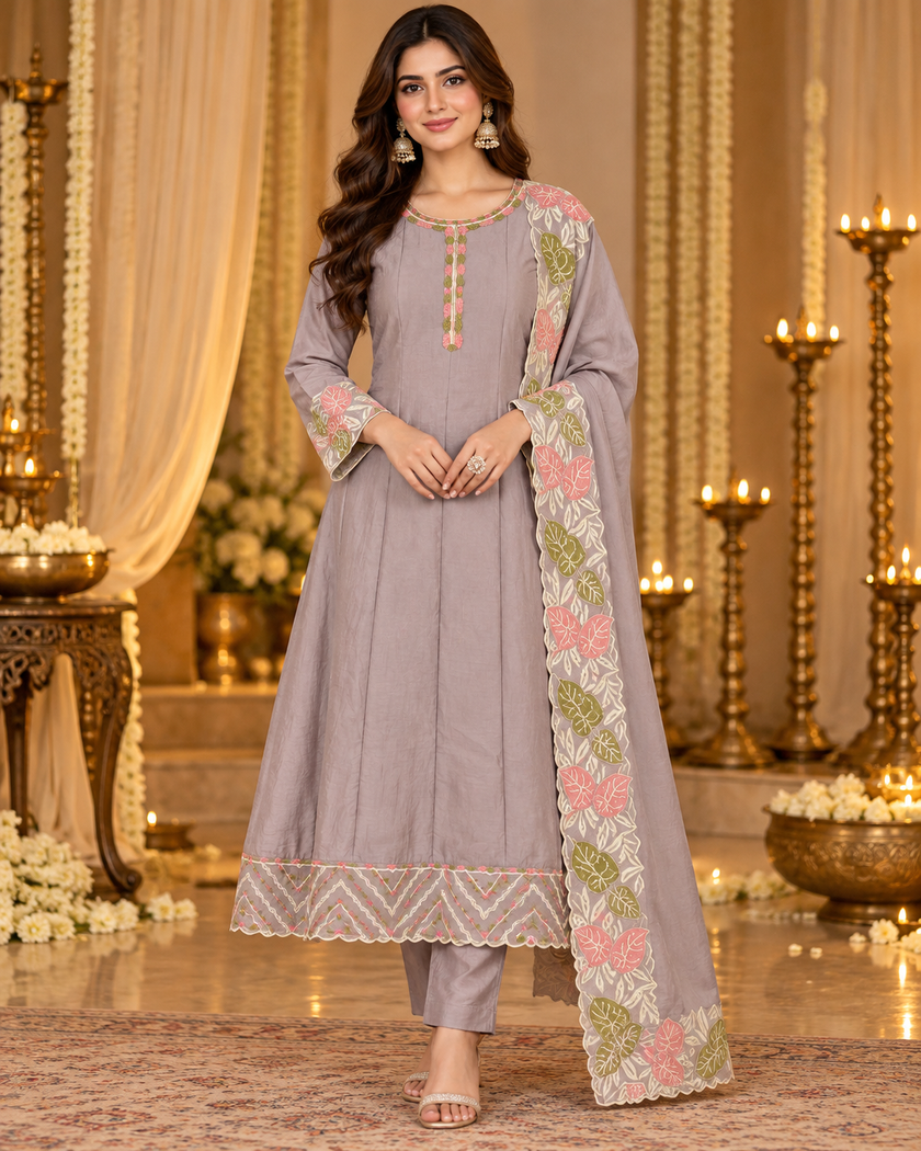 Move (purple ) Anarkali Suit