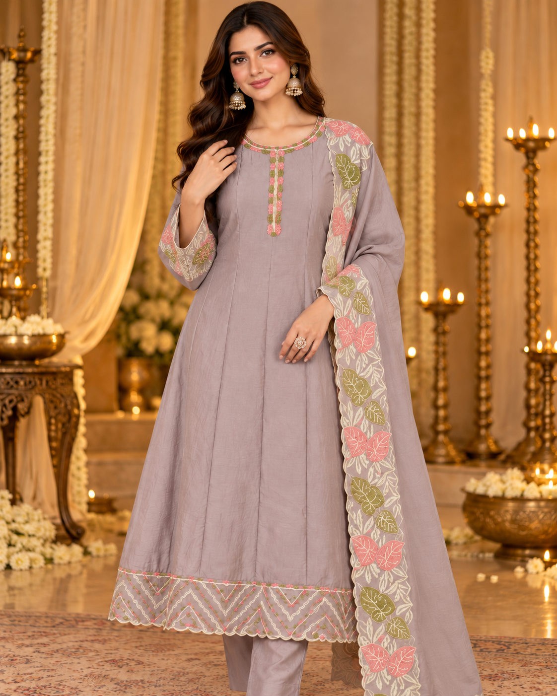 Move (purple ) Anarkali Suit