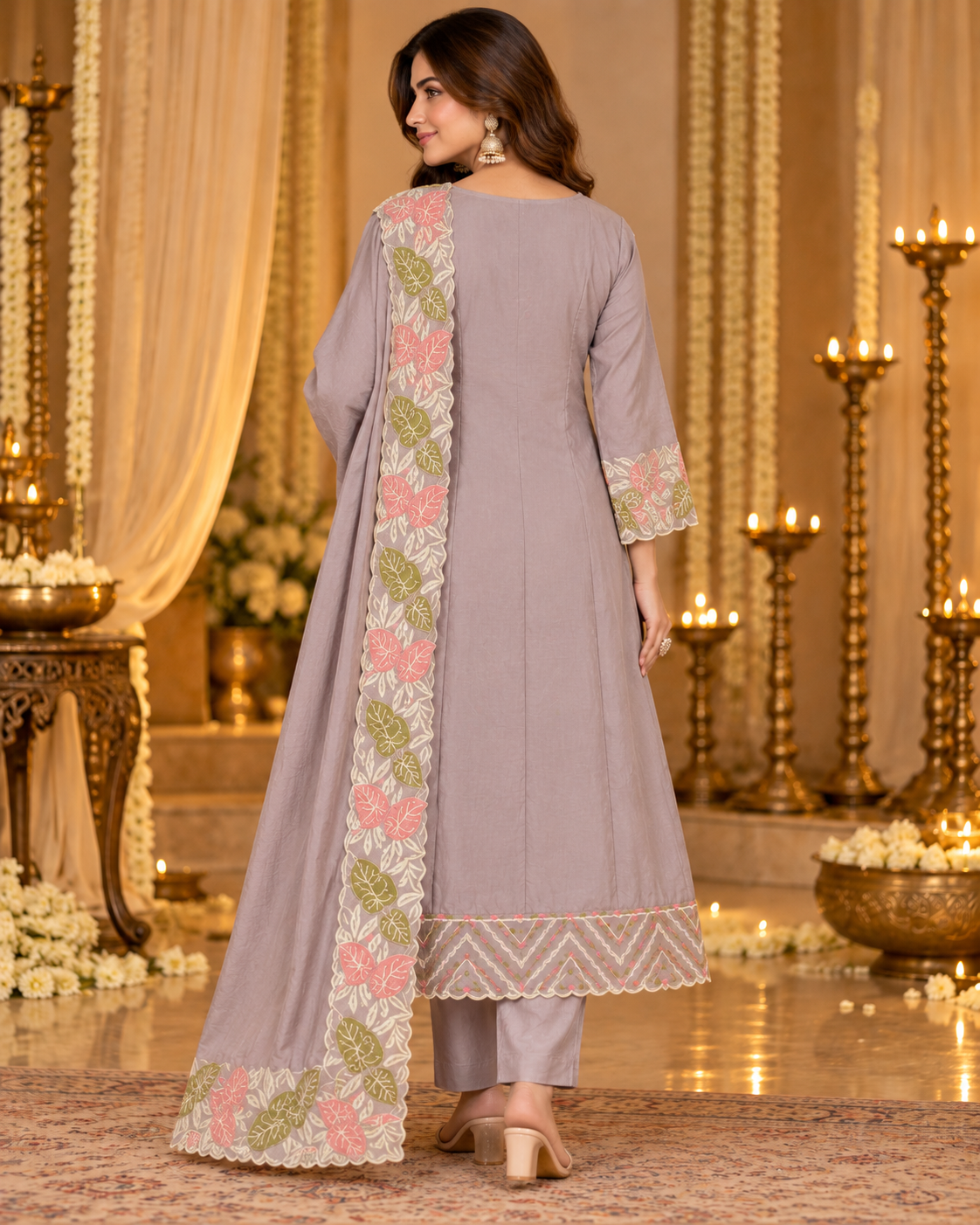 Move (purple ) Anarkali Suit