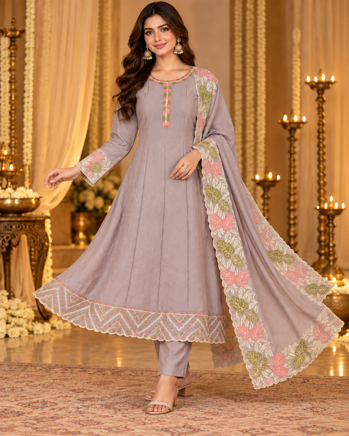 Move (purple ) Anarkali Suit