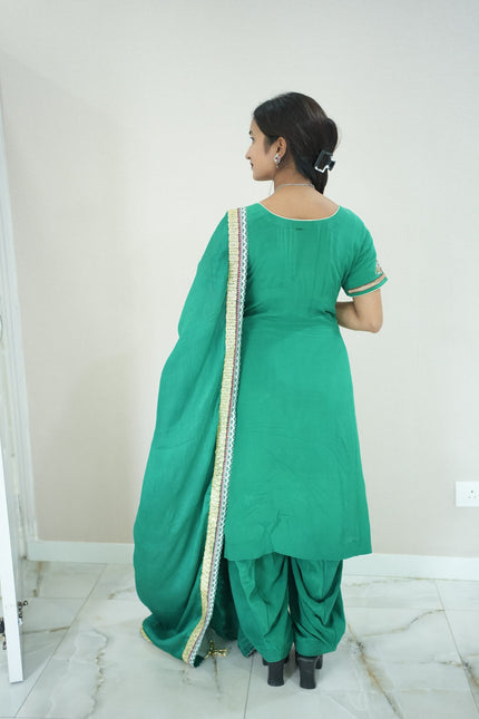 Dark Green Salwar Suit (Pre-Loved)