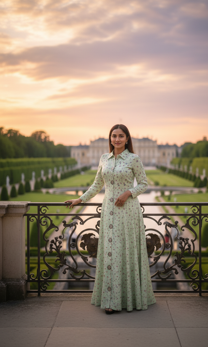 Pre-Loved Light Mint Green Long Dress