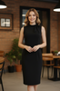Black Dress High-Neck