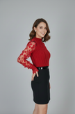 Red Woolen Top