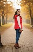 Red Sleeveless Jacket
