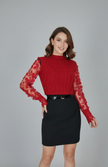 Red Woolen Top