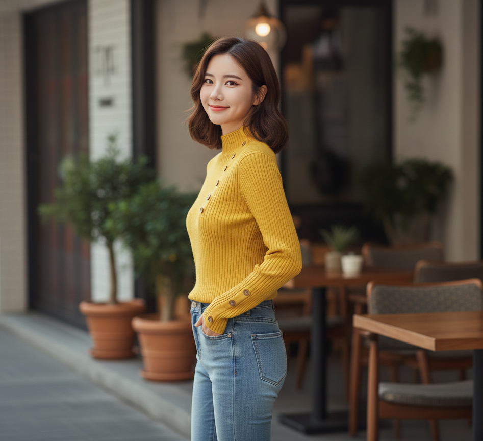Vibrant Mustard Yellow Top