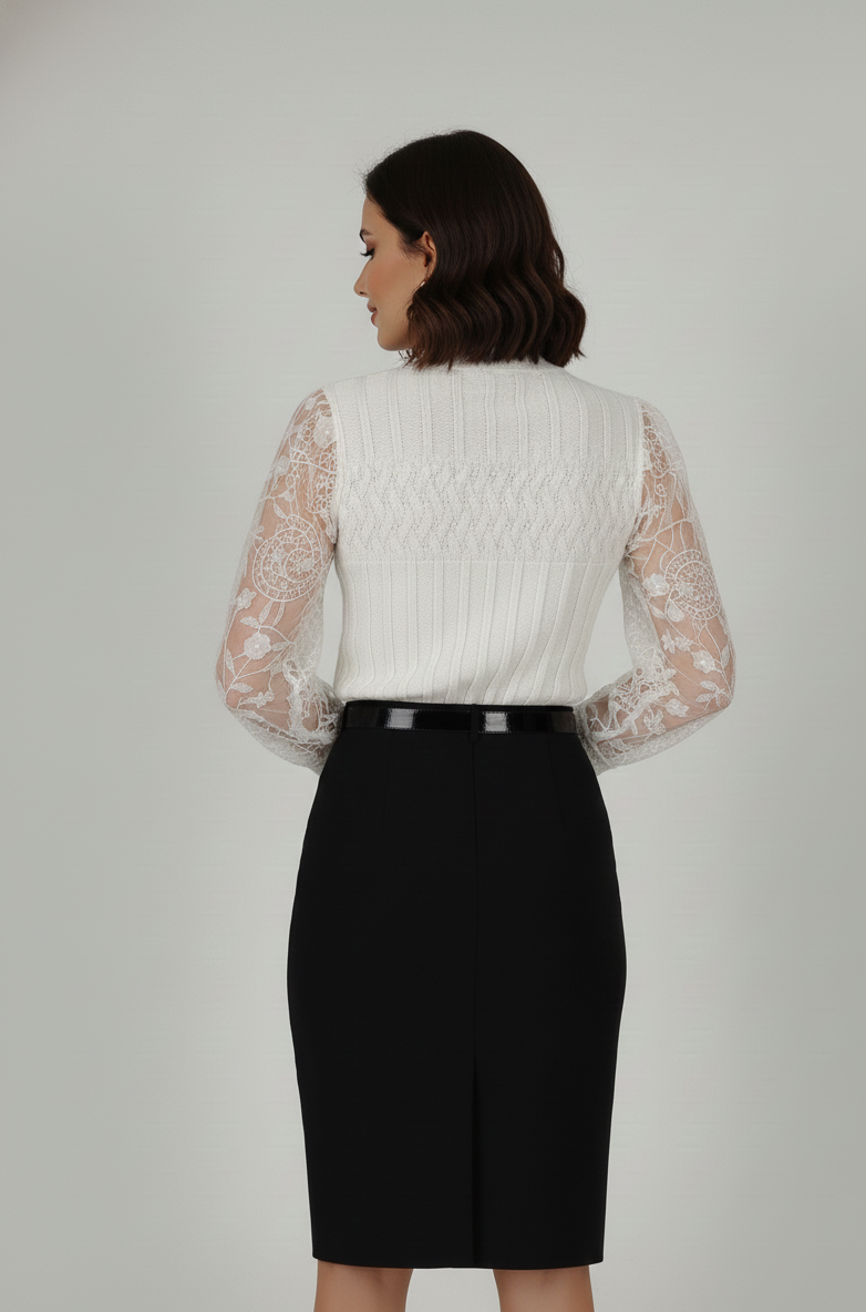 White Woolen Top