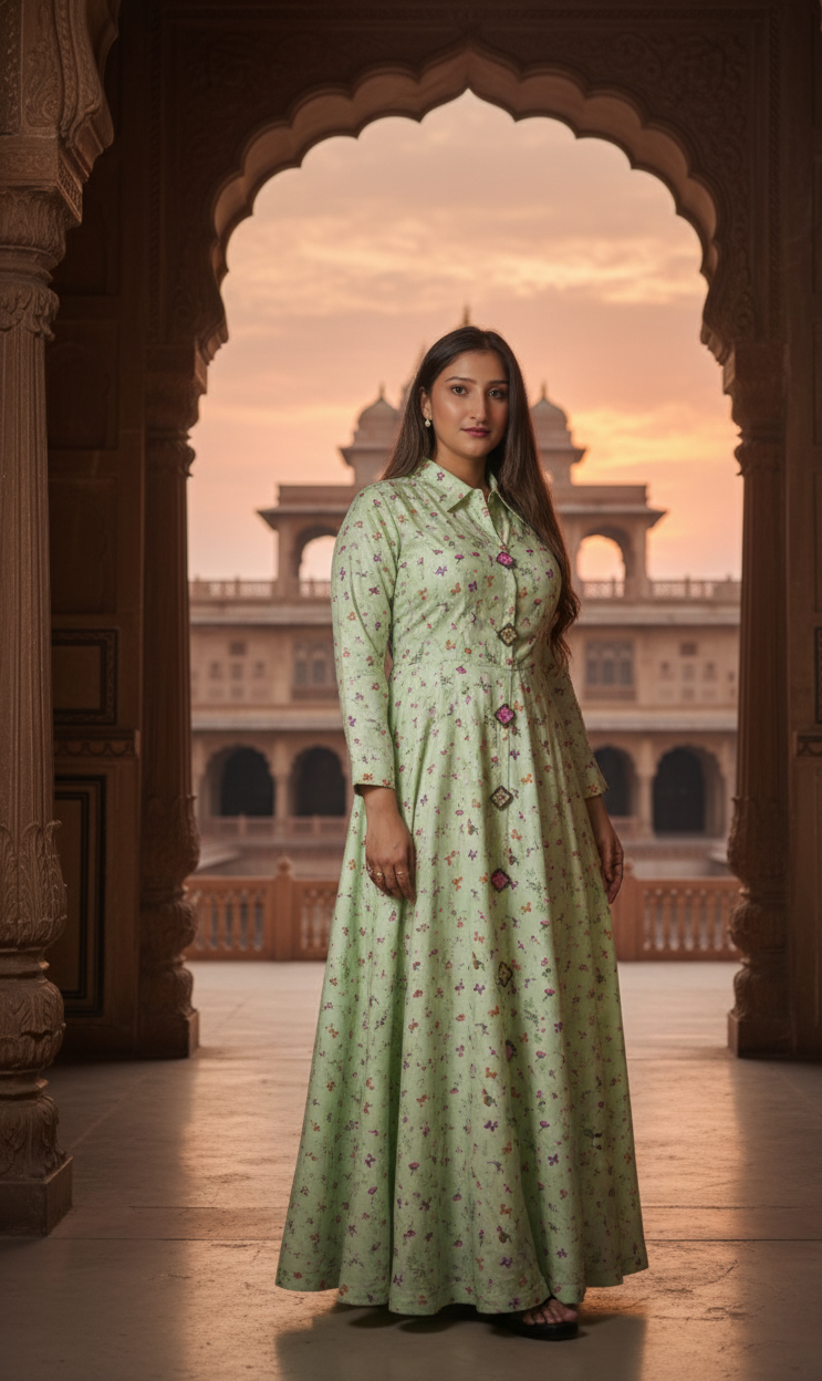 Pre-Loved Light Mint Green Long Dress