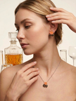 Orange Flower Jewellery Set