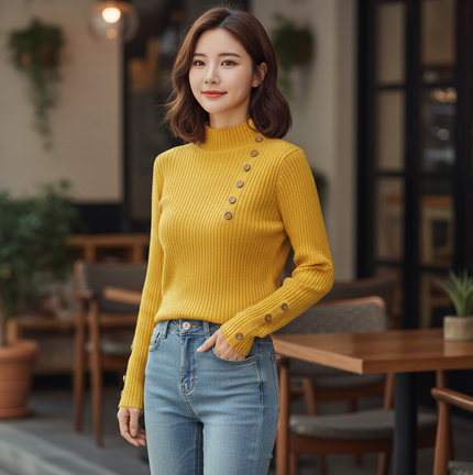 Vibrant Mustard Yellow Top