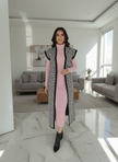 Pink Bodycone one Piece with Long Shrug