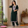 Green Kashmiri Embroidery Kurta Set