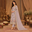 Moove hand embroidered A-line dupatta suit