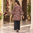 Maroon Floral Farshi Cord Set