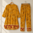 Mustard Geometry Red Bordered Cord Set
