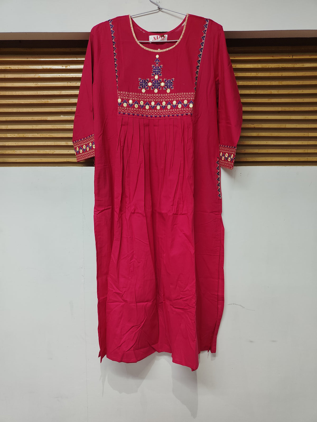 Pink A Line Kurta Set