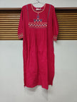 Pink A Line Kurta Set