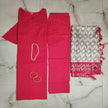Rani Pink Schiffli Embroidered Kurta Pant Dupatta Suit for Women