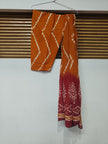 Red Yellow Printed Dupatta Suit