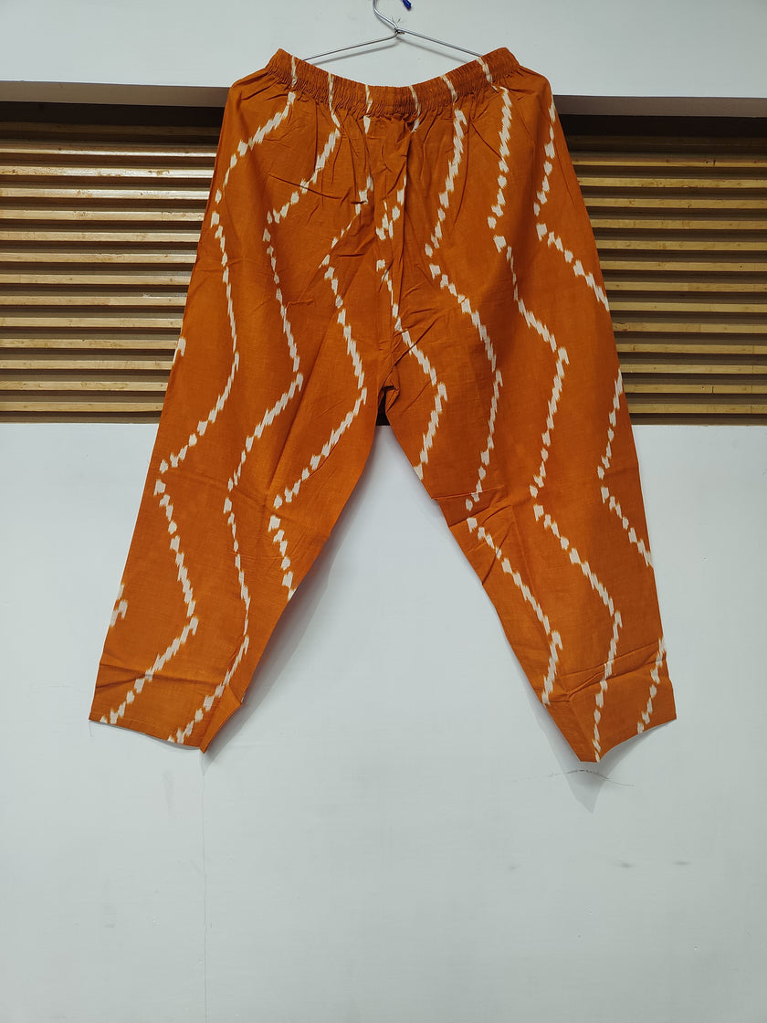 Red Yellow Printed Dupatta Suit