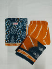 Teal Blue Printed Dupatta Suit