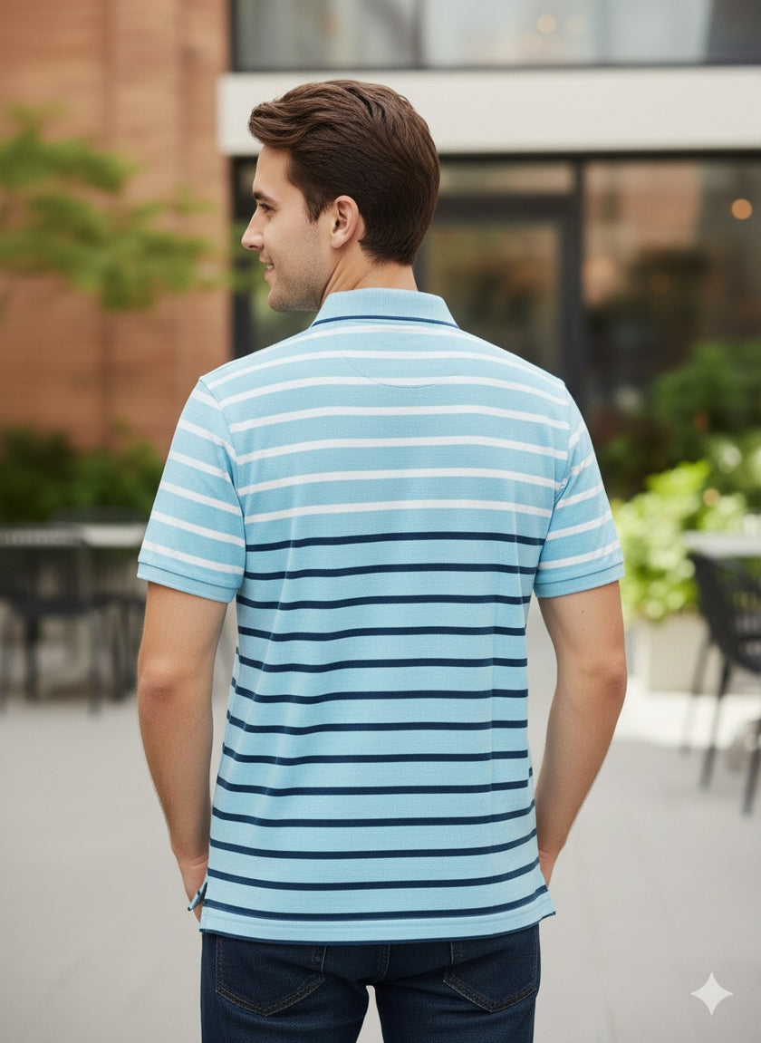 Gently Used Blue Stripes T-shirt
