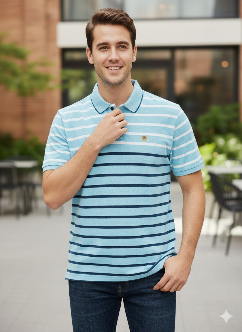 Gently Used Blue Stripes T-shirt