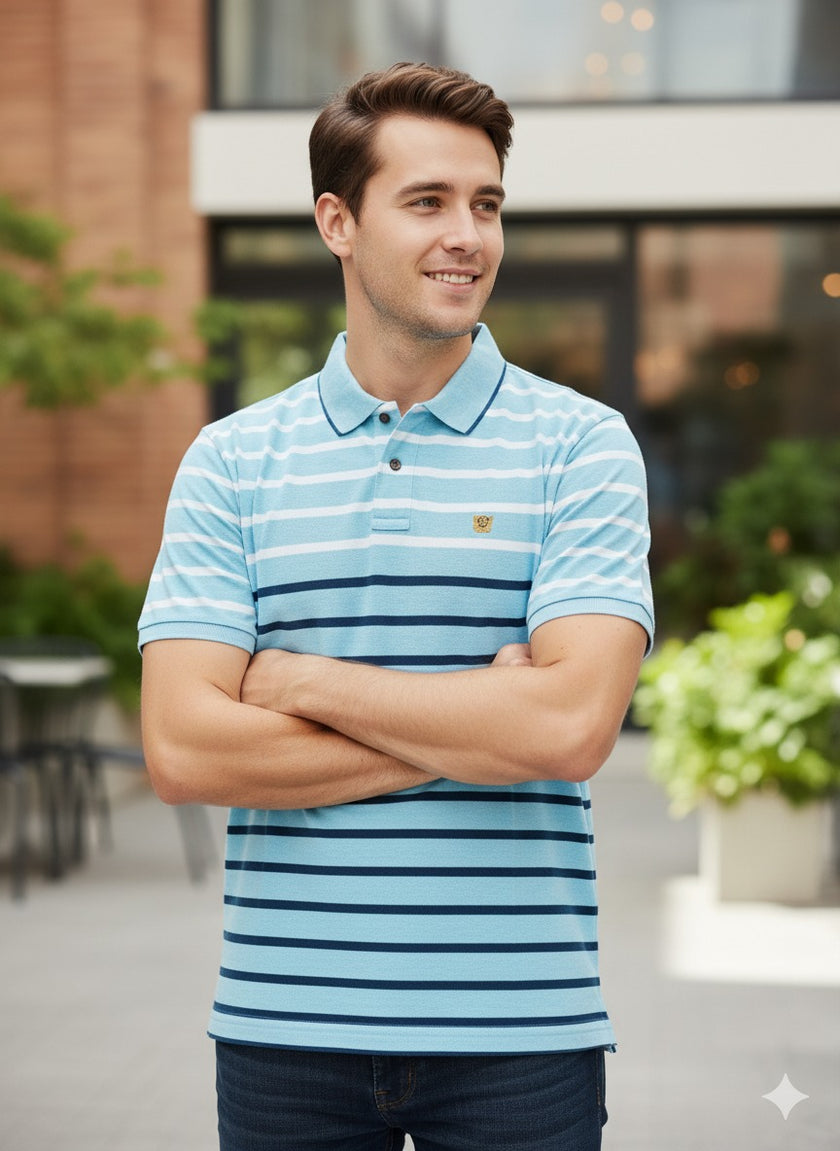 Gently Used Blue Stripes T-shirt