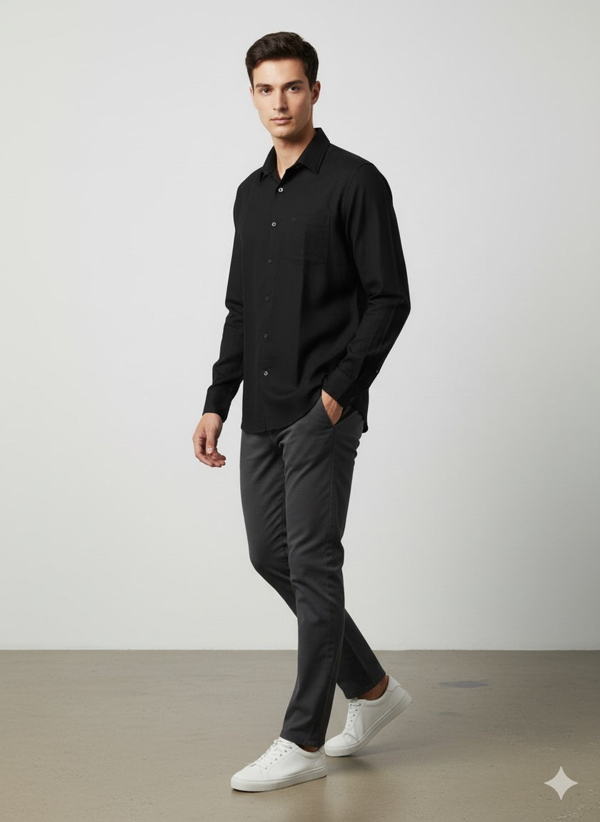 Pre-Loved Black Shirt-Arrow