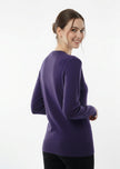 Classic Purple V-Neck Sweater