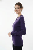 Classic Purple V-Neck Sweater