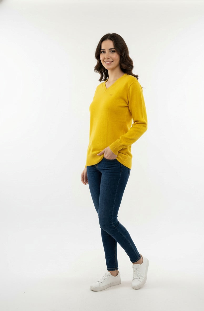Yellow Sweater for women's