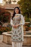 White Suit Full Embroidery and Stone Work