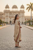 Green Suit with Golden Salwar Matching Duppata